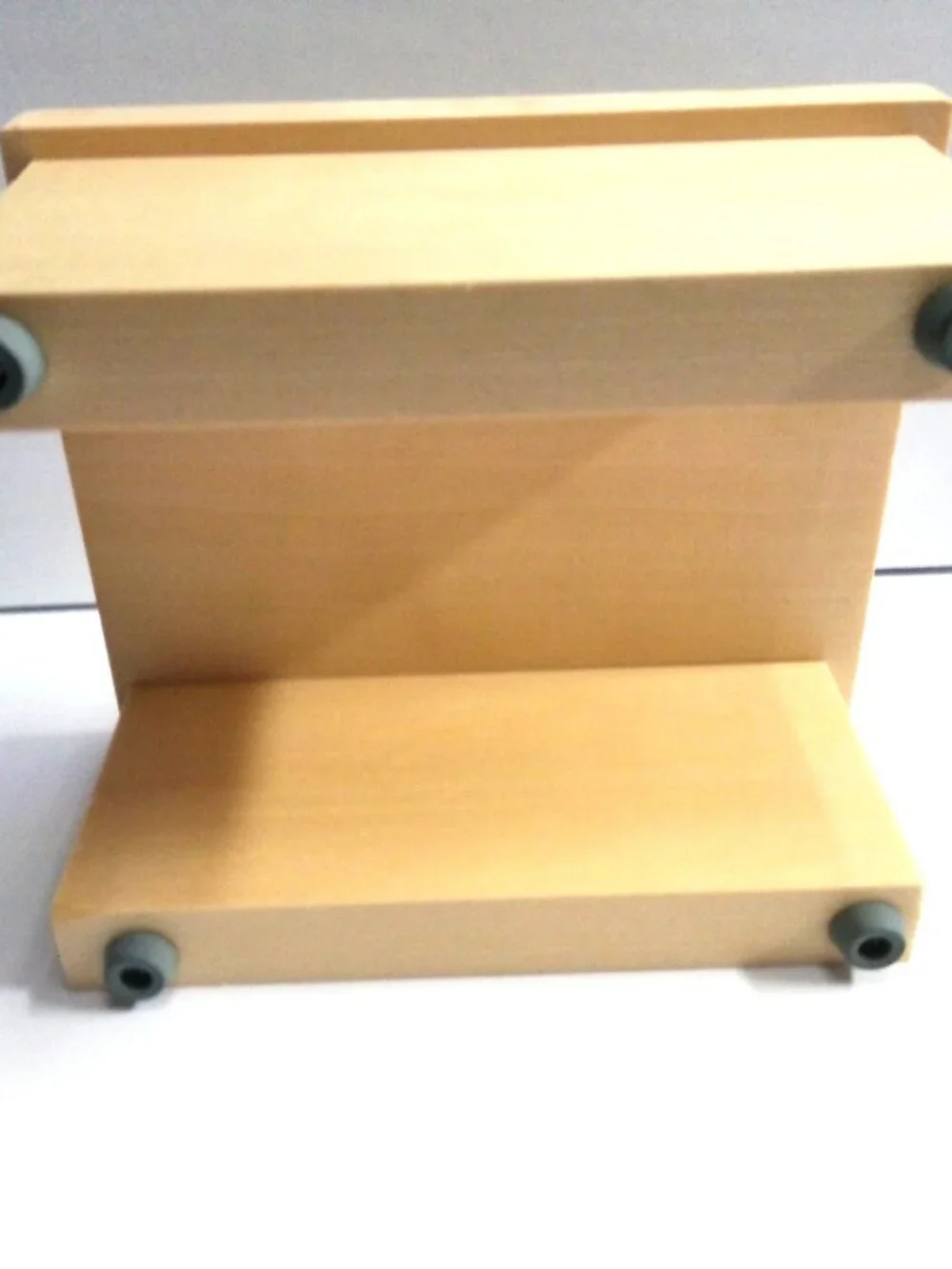 Pampered Chef Apple Corer Peeler Slicer #2430 and Wooden Stand Kitchen Tool